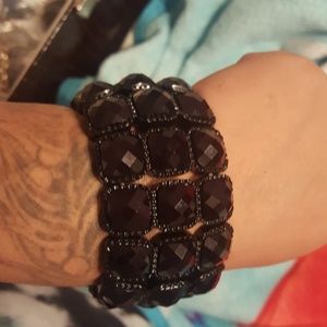 black stretch bracelet